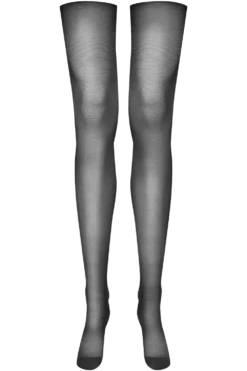 Maison Close Double Side Seam Cut & Curled Stockings 13 Maison Close Double Side Seam Cut & Curled Stockings -Fashion Lingerie Store maison close black double side seam cut curled stockings ghost front
