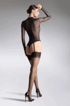 Maison Close Black Nylon Stockings 15 Denier 17 Maison Close Black Nylon Stockings 15 Denier -Fashion Lingerie Store maison close black nylon stockings 15 denier 2