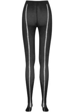 Maison Close Opaque Infinite Line Tights 60 Denier 11 Maison Close Opaque Infinite Line Tights 60 Denier -Fashion Lingerie Store maison close black opaque infinite line tights 60 denier ghost back
