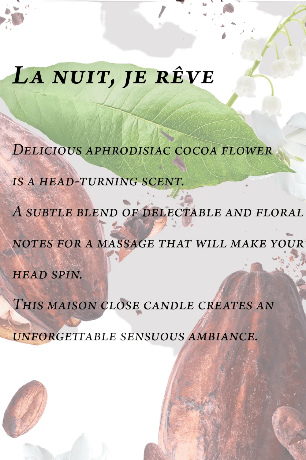 Maison Close Cocoa Blossom Massage Candle 4 Maison Close Cocoa Blossom Massage Candle - Image 2