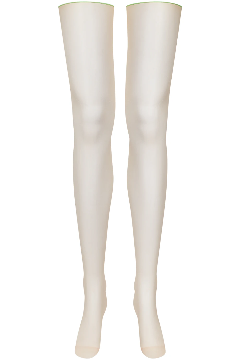 Maison Close Nude Cut & Curled Green Seam Stockings 20 Denier 4 Maison Close Nude Cut & Curled Green Seam Stockings 20 Denier - Image 2