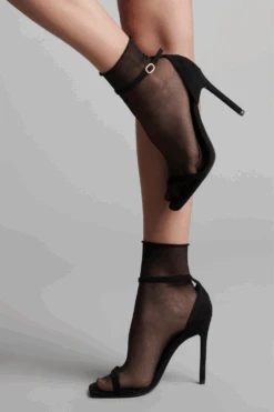 Maison Close Sheer Cut & Curled Socks