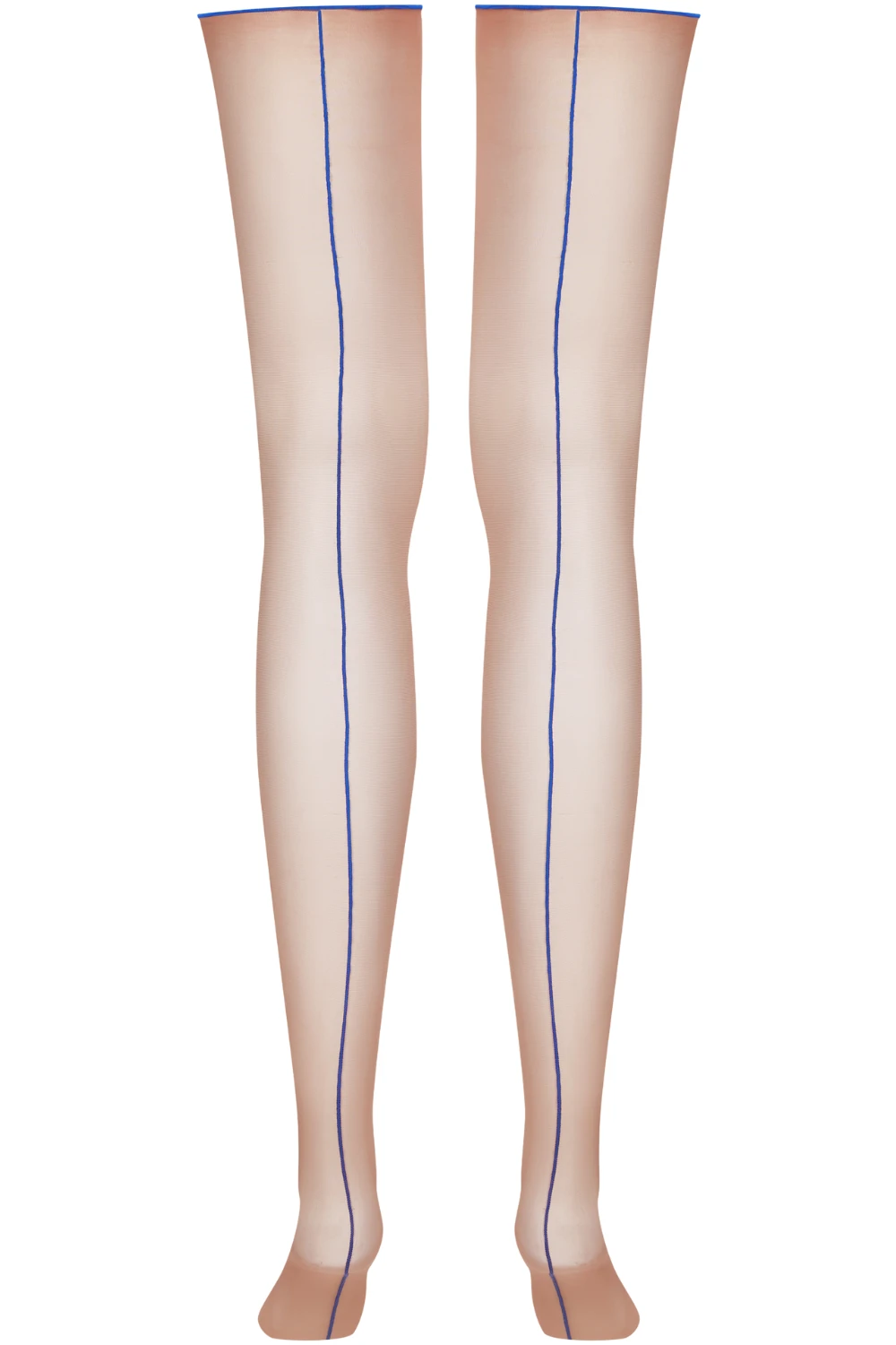 Maison Close Nude Cut & Curled Blue Seam Stockings 20 Denier 6 Maison Close Nude Cut & Curled Blue Seam Stockings 20 Denier - Image 4