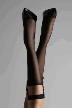 Maison Close Sheer Cut & Curled Long Socks 8 Maison Close Sheer Cut & Curled Long Socks -Fashion Lingerie Store maison close cut curled socks 560956 new 2