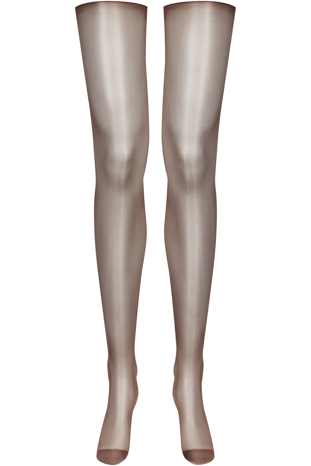 Maison Close Cut & Curled Stockings 20 Denier - Brown 4 Maison Close Cut & Curled Stockings 20 Denier - Brown - Image 2