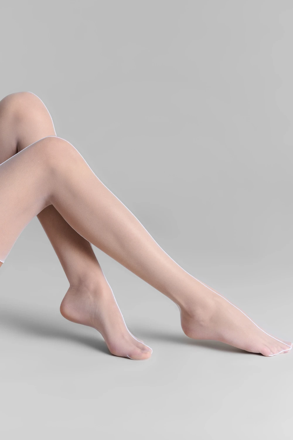 Maison Close Double Seam Cut & Curled Stockings White 7 Maison Close Double Seam Cut & Curled Stockings White - Image 5