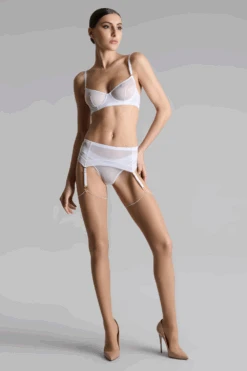 Maison Close Nude Cut & Curled White Seam Stockings 20 Denier 16 Maison Close Nude Cut & Curled White Seam Stockings 20 Denier -Fashion Lingerie Store maison close nude white seam stockings 2