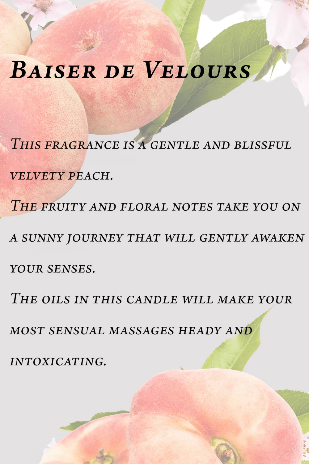 Maison Close Vineyard Peach Massage Candle 5 Maison Close Vineyard Peach Massage Candle - Image 3