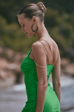 Ambre Draped Asymmetrical Beach Dress 8 Ambre Draped Asymmetrical Beach Dress -Fashion Lingerie Store marjolaine ambre draped beach dress mint 3