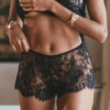 Apolline Lace Shorty 2 Apolline Lace Shorty -Fashion Lingerie Store marjolaine apolline lace shorty black 1