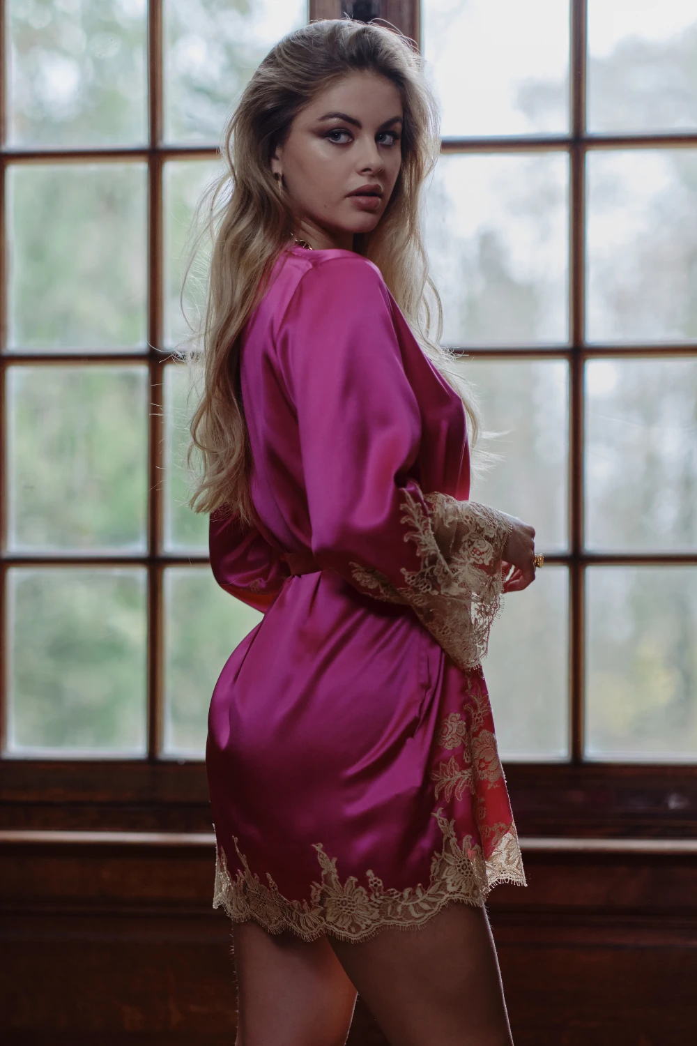 Victoria Short Silk Kimono 4 Victoria Short Silk Kimono - Image 2