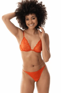MEY Mysterious Underwired Triangle Bra 9 MEY Mysterious Underwired Triangle Bra -Fashion Lingerie Store mey mysterious underwired triangle bra carnelian orange 3