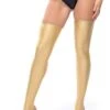 Lycra Glossy Hold Ups Gold 2 Lycra Glossy Hold Ups Gold -Fashion Lingerie Store miss o s800 hold ups gold 3