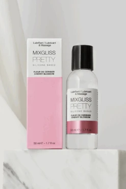Mixgliss Cherry Blossom Silicone-Based Lubricant & Massage 50ml
