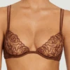 Muse - Rosalia Plunge Bra 2 Muse - Rosalia Plunge Bra -Fashion Lingerie Store muse by coco de mer rosalia plunge bra cocoa 1