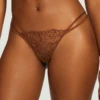 Muse - Rosalia Thong 2 Muse - Rosalia Thong -Fashion Lingerie Store muse by coco de mer rosalia thong cocoa 1