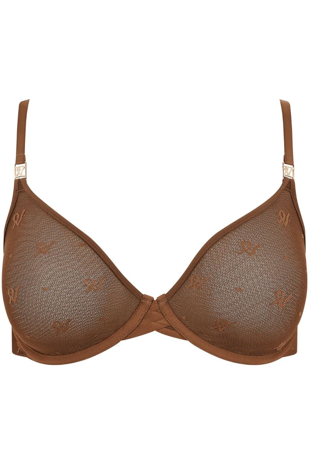 Monogram Mesh Demi Bra 4 Monogram Mesh Demi Bra - Image 2