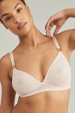 Sheer Deco Bralette In Blush Pink 10 Sheer Deco Bralette In Blush Pink -Fashion Lingerie Store nudea sheer deco bralette blush pink 1