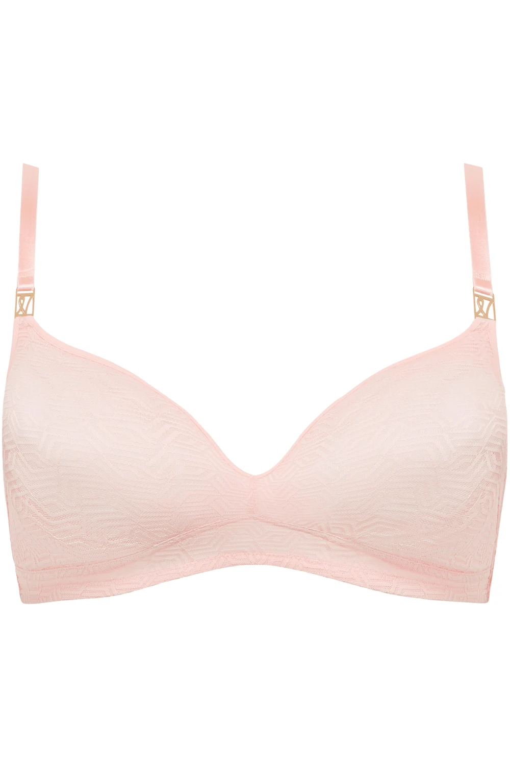 Sheer Deco Bralette In Blush Pink 4 Sheer Deco Bralette In Blush Pink - Image 2