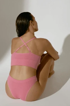 Tencel⢠Seamless High Leg Brief In Rose Pink, Size XS (UK 6-8)