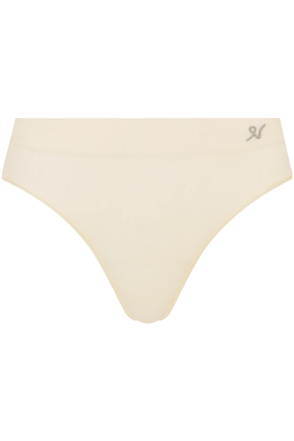 Tencel™ Seamless High Leg Brief In White Sand, Size XS (UK 6-8) 4 Tencel™ Seamless High Leg Brief In White Sand, Size XS (UK 6-8) - Image 2