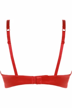 La Dolce Vita Underwired Half Cup Bra 10 La Dolce Vita Underwired Half Cup Bra -Fashion Lingerie Store prelude la dolce vita underwire bra red ghost back