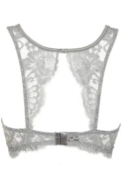 Marlene Fantasy Bra With Swarovski Crystals In Grey, Size UK 32B 10 Marlene Fantasy Bra With Swarovski Crystals In Grey, Size UK 32B -Fashion Lingerie Store prelude marlene fantasy bra grey ys305 ghost back