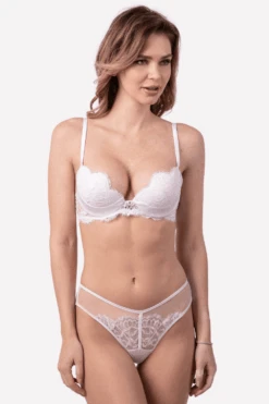 Marlene Push Up Bra With Swarovski Crystals In White 11 Marlene Push Up Bra With Swarovski Crystals In White -Fashion Lingerie Store prelude marlene push up bra white ys302 3
