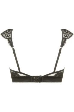 Marlene Triangle Bra With Swarovski Crystals In Black 10 Marlene Triangle Bra With Swarovski Crystals In Black -Fashion Lingerie Store prelude marlene triangle bra black ys303 ghost back