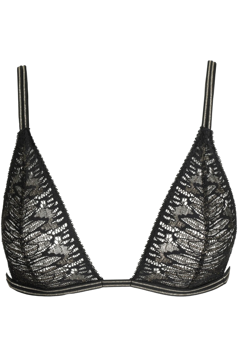 Tabei Black Wireless Triangle Bra 4 Tabei Black Wireless Triangle Bra - Image 2