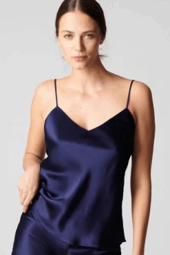 Simone Perele Dream Silk Camisole Midnight, Size 3 (UK 12-14)