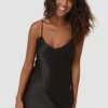 Simone Perele Dream Silk Nightdress Black 1 Simone Perele Dream Silk Nightdress Black -Fashion Lingerie Store simone perele dream nightdress black 2