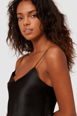 Simone Perele Dream Silk Nightdress Black 10 Simone Perele Dream Silk Nightdress Black -Fashion Lingerie Store simone perele dream nightdress black 4