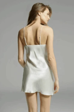 Simone Perele Dream Silk Nightdress Natural, Size 1 (UK 8-10) -Fashion Lingerie Store simone perele dream nightdress natural 5
