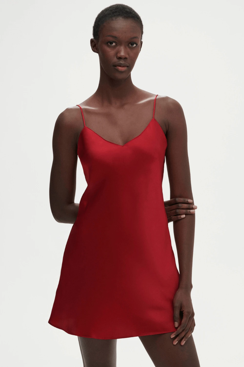 Simone Perele Dream Silk Nightdress Tanga Red 6 Simone Perele Dream Silk Nightdress Tanga Red - Image 4