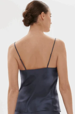Simone Perele Dream Silk Camisole Cinder Blue 8 Simone Perele Dream Silk Camisole Cinder Blue -Fashion Lingerie Store simone perele dream silk camisole cinder blue 2