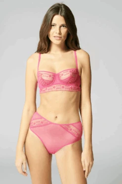 Simone Perele Marthe Underwired Half Cup Bra 13 Simone Perele Marthe Underwired Half Cup Bra -Fashion Lingerie Store simone perele marthe half cup bra pink 5