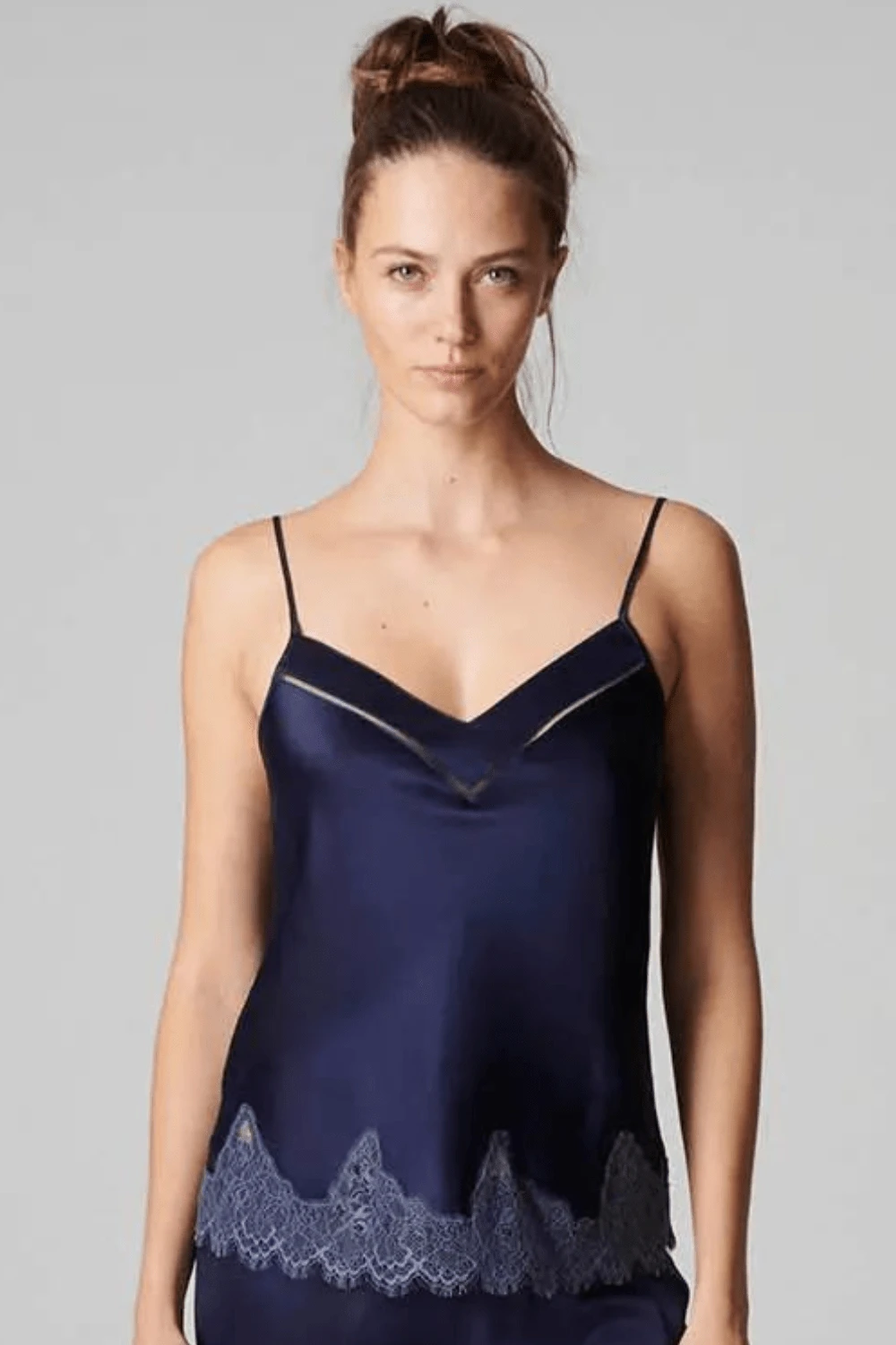 Simone Perele Nocturne Silk Camisole Midnight 6 Simone Perele Nocturne Silk Camisole Midnight - Image 4