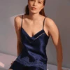 Simone Perele Nocturne Silk Camisole Midnight