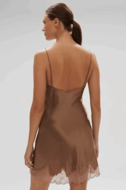 Simone Perele Nocturne Silk Nightdress Macchiato 8 Simone Perele Nocturne Silk Nightdress Macchiato -Fashion Lingerie Store simone perele nocturne silk nightdress macchiato 2