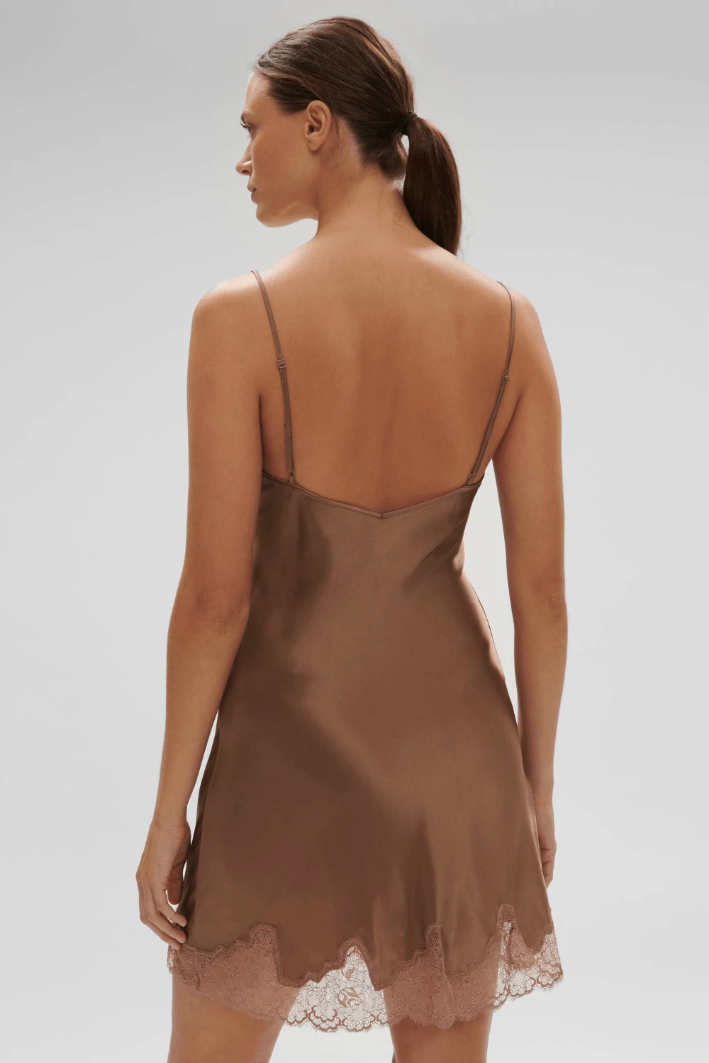 Simone Perele Nocturne Silk Nightdress Macchiato 5 Simone Perele Nocturne Silk Nightdress Macchiato - Image 3