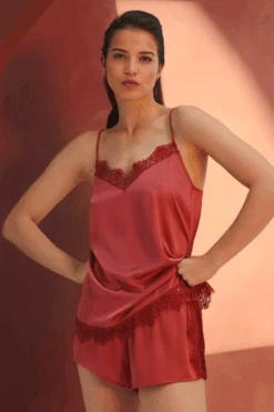 Simone Perele Satin Secrets Quartz Pink Camisole