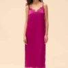Simone Perele Satin Secrets Azalea Long Nightie 2 Simone Perele Satin Secrets Azalea Long Nightie -Fashion Lingerie Store simone perele satin secrets long nightdress azalea 1
