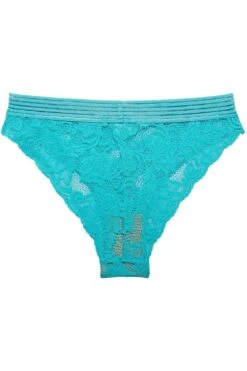 Underprotection Gilda Brazilian Brief, Size XL (UK 14-16) 11 Underprotection Gilda Brazilian Brief, Size XL (UK 14-16) -Fashion Lingerie Store underprotection gilda brief turquise ghost back