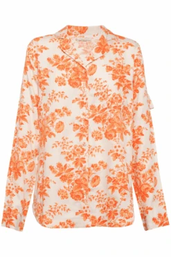 Underprotection Wilda Long Sleeve Pyjama Shirt Orange 8 Underprotection Wilda Long Sleeve Pyjama Shirt Orange -Fashion Lingerie Store underprotection wilda long sleeve shirt orange ghost