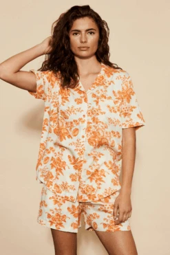 Underprotection Wilda Pyjama Shorts Orange