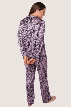 Kaylee Animal Print Pyjama Set, Size UK 8 -Fashion Lingerie Store wolf whistle kaylee animal print pyjama set 4